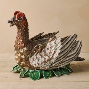 John Derian grouse throw pillow 16x18 nwt